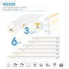 Jesco 48 Inch LED Linkable Rigid Linear with Adjustable Color Temperature SG250-48-SWC-WH